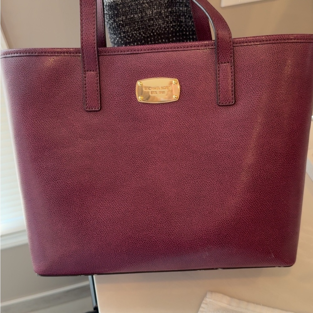 Michael Kors Plum Tote Bag